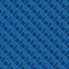 Fototapeta na wymiar Seamless vector pattern with dark blue diagonal elements