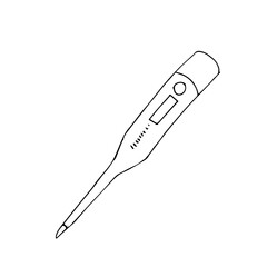Medical thermometer. to measure human body temperature. Vector illustration