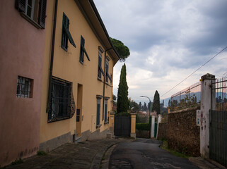 narrow street in the old town