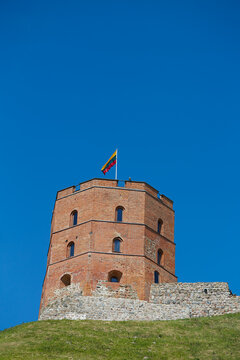 Gediminas Tower In Vilnius, Lithuania.