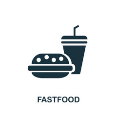Fastfood icon. Simple element from amusement park collection. Creative Fastfood icon for web design, templates, infographics and more