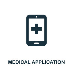 Medical Application icon. Simple element from digital health collection. Creative Medical Application icon for web design, templates, infographics and more