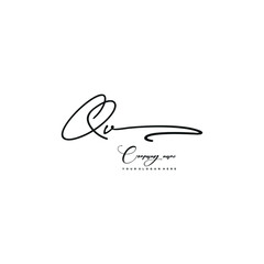 QV initials signature logo. Handwriting logo vector templates. Hand drawn Calligraphy lettering Vector illustration.
