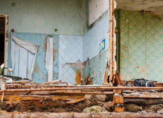 demolition of an abandoned building