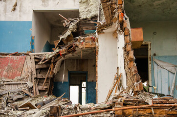 demolition of an abandoned building