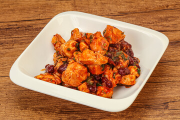 Roasted Chicken breast with bean