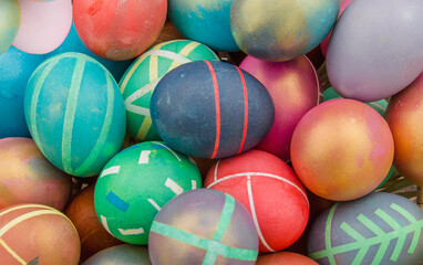 colorful easter eggs