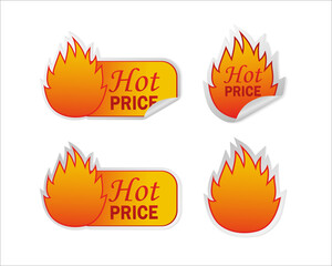 Modern banner for web background design. Isolated vector illustration set. Discount offer price sign. Modern design.