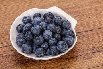 Sweet fresh juicy blueberries heap