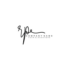 RP initials signature logo. Handwriting logo vector templates. Hand drawn Calligraphy lettering Vector illustration.
