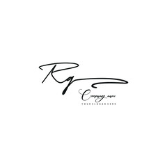 RQ initials signature logo. Handwriting logo vector templates. Hand drawn Calligraphy lettering Vector illustration.
