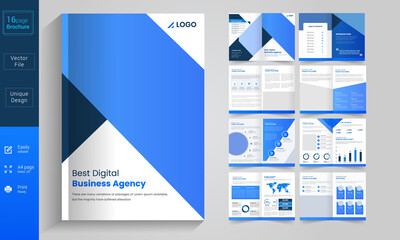 Creative business brochure template Premium Vector