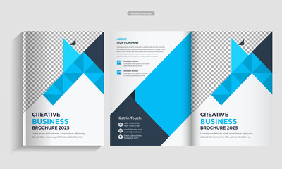 Creative business brochure template Premium Vector