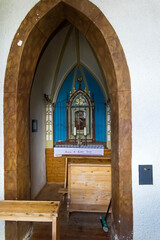 Fototapeta na wymiar The interior of a small chapel
