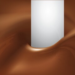 Chocolate swirl with milk
