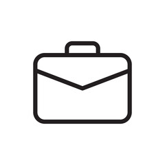 Briefcase icon vector. Suitcase sign
