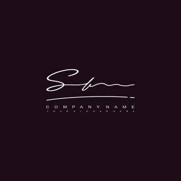 SB initials signature logo. Handwriting logo vector templates. Hand drawn Calligraphy lettering Vector illustration.
