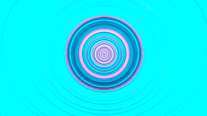 Multicolored circular 3d background illustration. Designer original background.