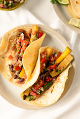 Zucchini and Black Bean Tacos