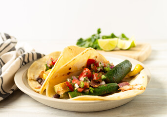 Zucchini and Black Bean Tacos