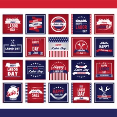 Collection of labor day designs