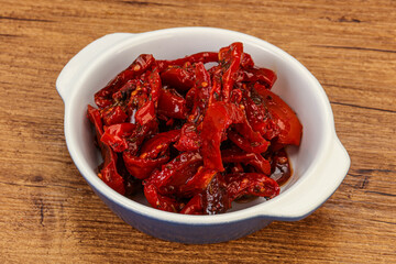 Dried tomato with olive oil