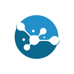 molecule ilustration vector icon template