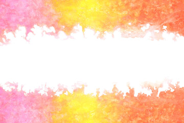 レッド イエロー 秋 抽象 水彩 背景