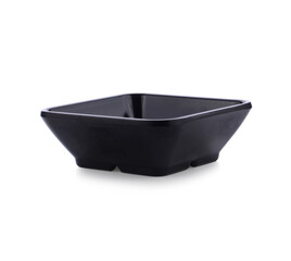 black bowl on white background