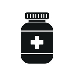Medicine bottle icon,vector illustration.