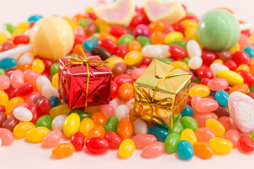 Colorful candy and exquisite gifts