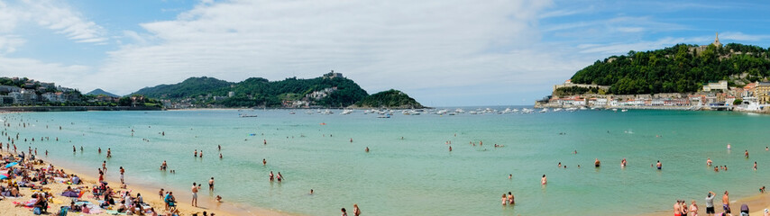 panorama of la concha