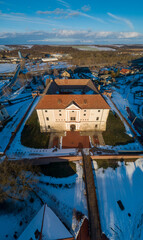 Fototapeta na wymiar Aerial photo of Castle in Ozora