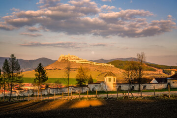 the town of Spisska Kapitula under Spis Castle