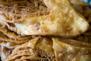 Sweet pastry from the dough. Background for design