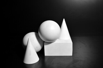 Geometric Basic Shapes Still Life