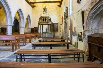 La Martyre. Chœur de l'église Saint Salomon Finistère. Bretagne	