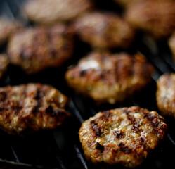 grilled meat on the grill