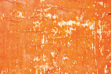 朱色に塗られた木板