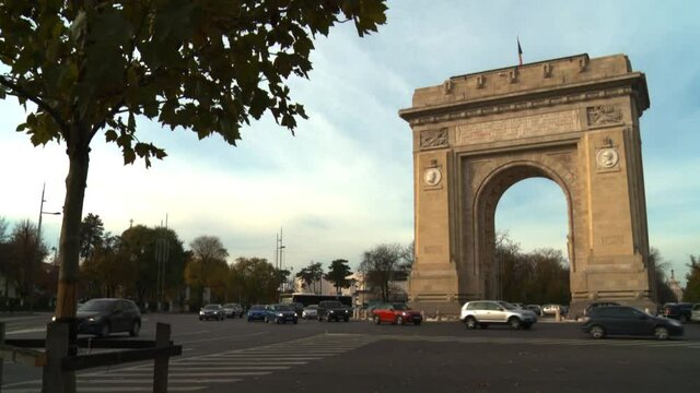 The Arch De Triumf in Bucharest, Romania