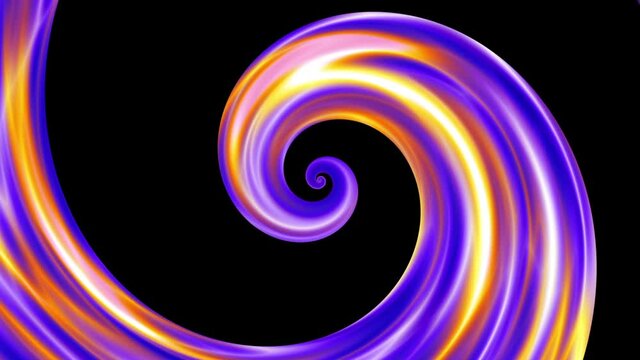 Endless spinning paint Spiral. Seamless looping footage. Abstract helix.
