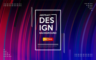 Abstract modern shape with bright colorful lines background design.