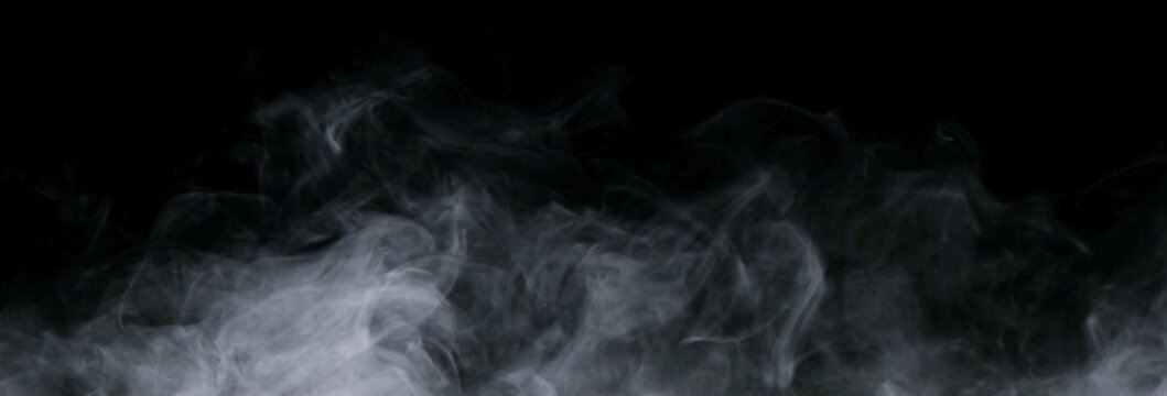 smoke on black background