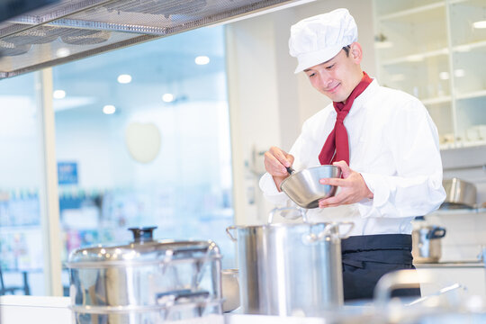 料理人　日本人　ポートレート