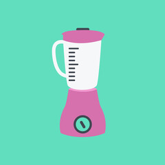 food empty blank cartoon processor icon illustration flat design style or kitchen blender isolated modern. one clean vector simple mixer. eat & drink sign