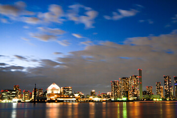 Naklejka premium The sunset of Tokyo Bay