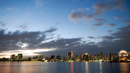 The sunset of Tokyo Bay