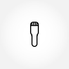 Electric shaver line icon on white background