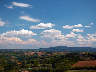Italy, Tuscany, Siena, San Gimignano, the countryside around the village