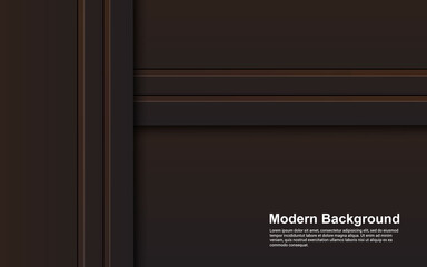 Illustration vector graphic of abstract background black and brown color modern design